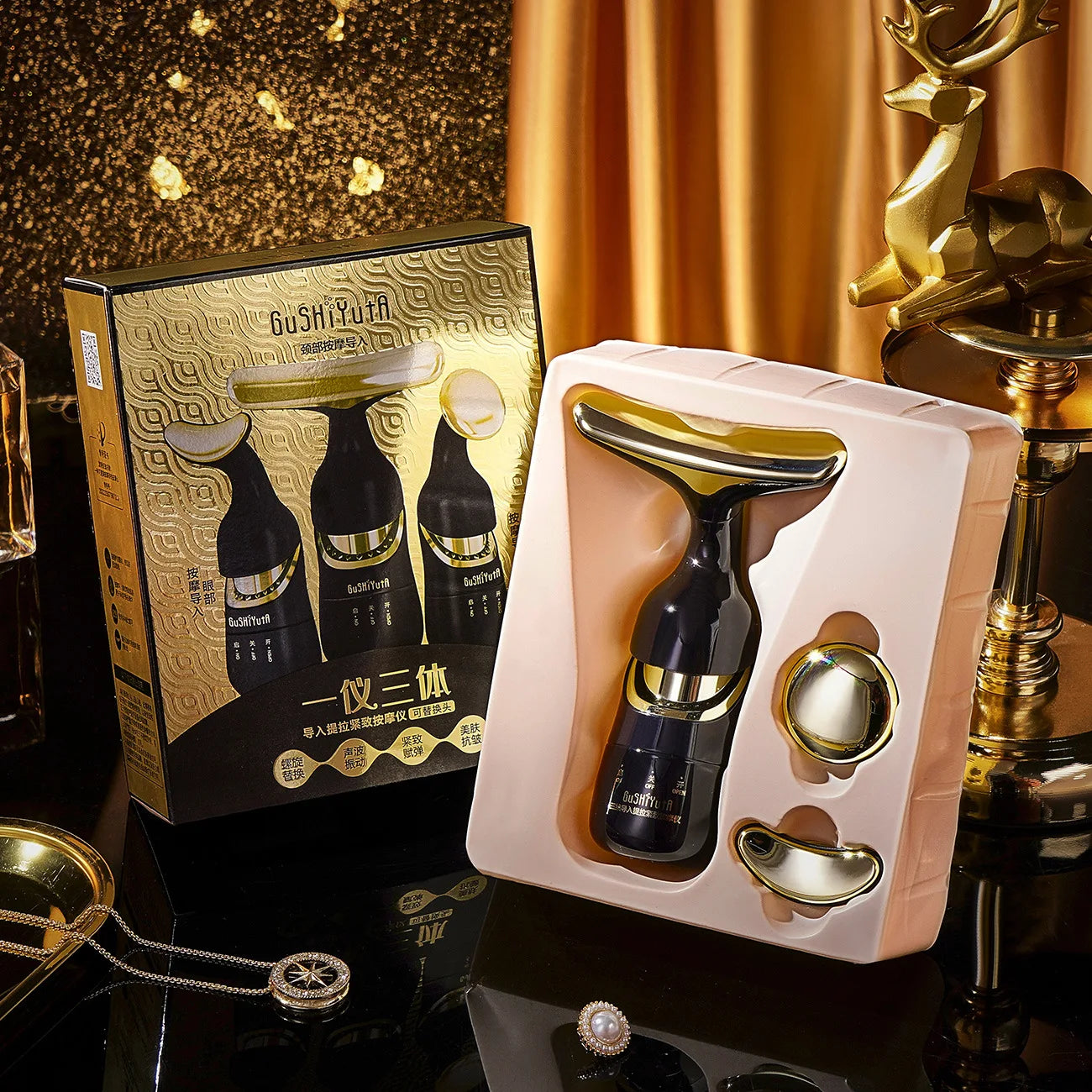 Wohlgefühl™ | 3-in-1-Massagegerät - Gesicht, Hals und Augen