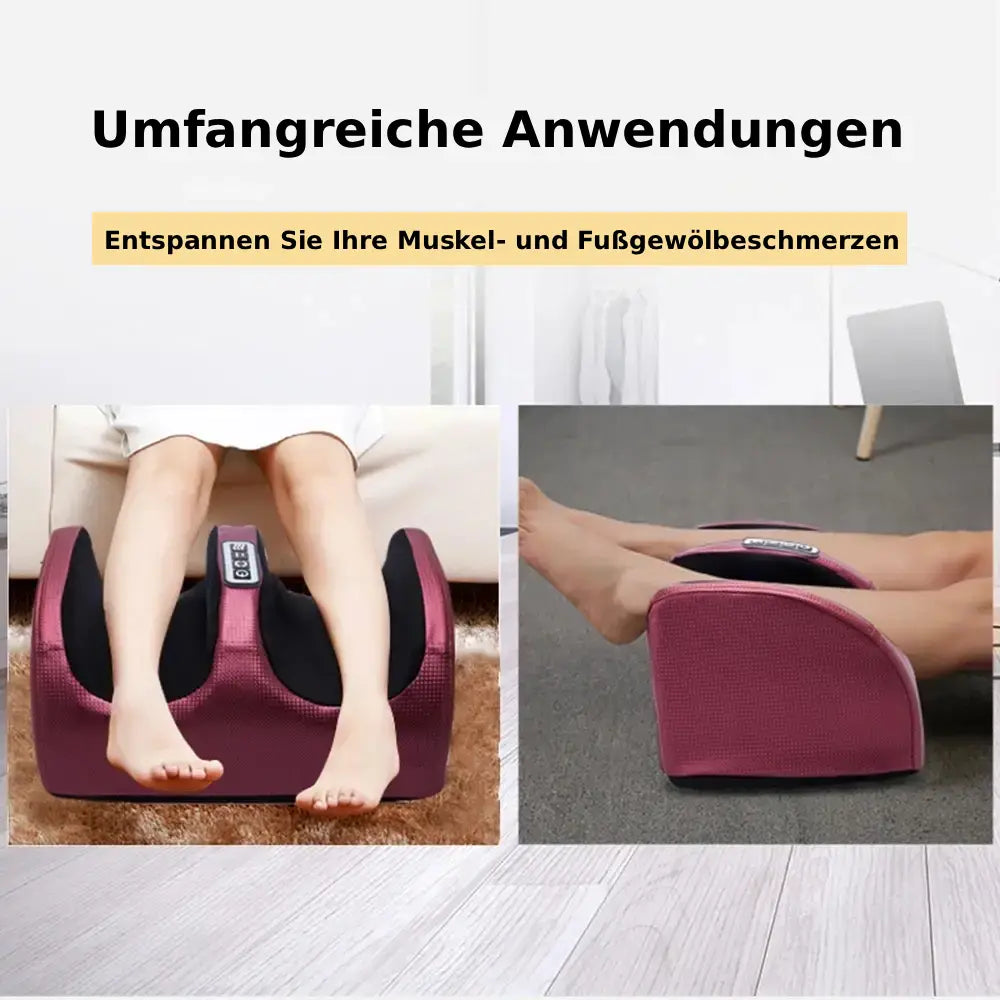 Wohlgefuhl™ | Shiatsu-Fuß- und Wadenmassage - Elektrisches Fußmassagegerät mit Heizung