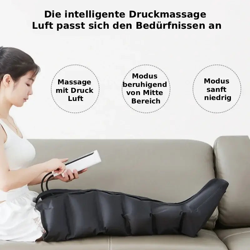 Wohlgefühl™ | Jinkairui - Beinmassagegerät mit Luftkompression (Kneten + Wärmen)