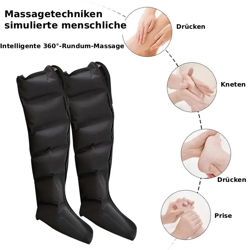 Wohlgefühl™ | Jinkairui - Beinmassagegerät mit Luftkompression (Kneten + Wärmen)